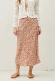 Floral Print Midi Skirt