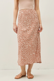 Floral Print Midi Skirt