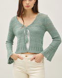 Lucy Tie Cropped Cardigan