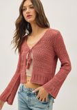Lucy Tie Cropped Cardigan