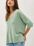 Relaxed Cotton Slub Sweater