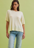 Boxy Fit Short Sleeve Sweater