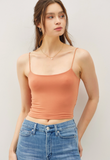 Soft Core Cropped Spaghetti Tank
