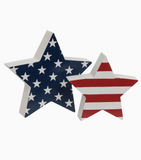 Set of (2) Patriotic Star Sitters