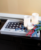 American Flag Wooden Tray