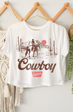 Cowboy Country Crop Tee