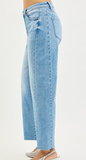 Risen Curvy Side Seam Barrel Jean