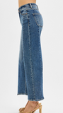 Risen High Rise Wide Step Hem Jean