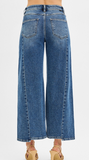 Risen High Rise Wide Step Hem Jean