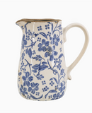 Ceramic Blue Flower Pitcher