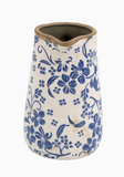 Ceramic Blue Flower Pitcher