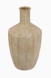 17" Earthy Gold Terracotta Vase