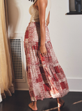 Paisley Patchwork Maxi Skirt