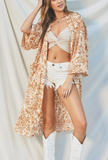 Sunburst Sash Belt Kimono