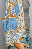 Granny Square 3/4 Sleeve Cardigan
