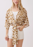 Mocha Daisy Kimono