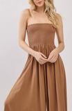 Cinnamon Strapless Jumpsuit