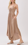 Woven Midi Jumpsuit