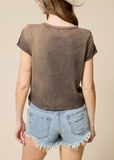 Free Bird 1977 Faux Crop Tee