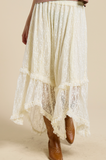Lace Hanky Maxi Skirt