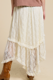 Lace Hanky Maxi Skirt