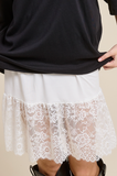 Mini Lace Slip Skirt