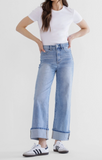 Mica High Rise Cuffed Wide Leg