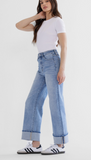 Mica High Rise Cuffed Wide Leg
