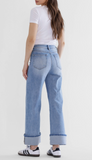 Mica High Rise Cuffed Wide Leg