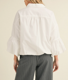 City Chic Bubble Sleeve Blouse