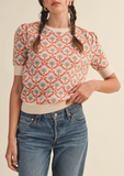 Citrus Floral Sweater Tee