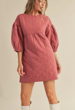 Quilted Babydoll Dress