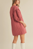 Quilted Babydoll Dress