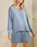 Terry Denim Long Sleeve
