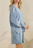 Terry Denim Long Sleeve