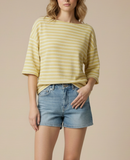 Mellow Yellow Cloudy Knit Crop
