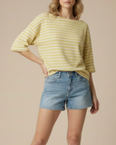 Mellow Yellow Cloudy Knit Crop