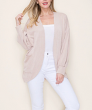 Cropped Ribbed Cardigan