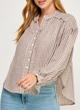 Picnic Stripped Linen Blouse
