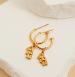 Waterproof Gold Teddy Bear Hoop