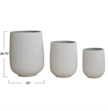 Fluted Eco Composite Planters