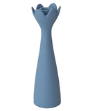 Textured Metal Taper Holder - Blue