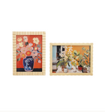 Rubberwood Scalloped Ribbed Photo Frame