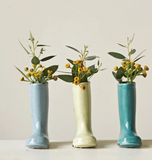 4" Stoneware Boot Vase