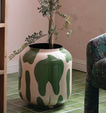 Abstract Enamel Vase