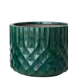 Embossed Eco Stone Indoor/outdoor Planters - Teal