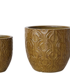 Eco Stone Indoor/outdoor Planters - Mustard
