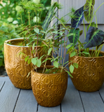 Eco Stone Indoor/outdoor Planters - Mustard