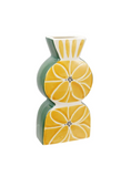 Mustard Mosaic Reactive Vase