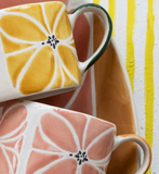 Mosaic Spring Stoneware Mug